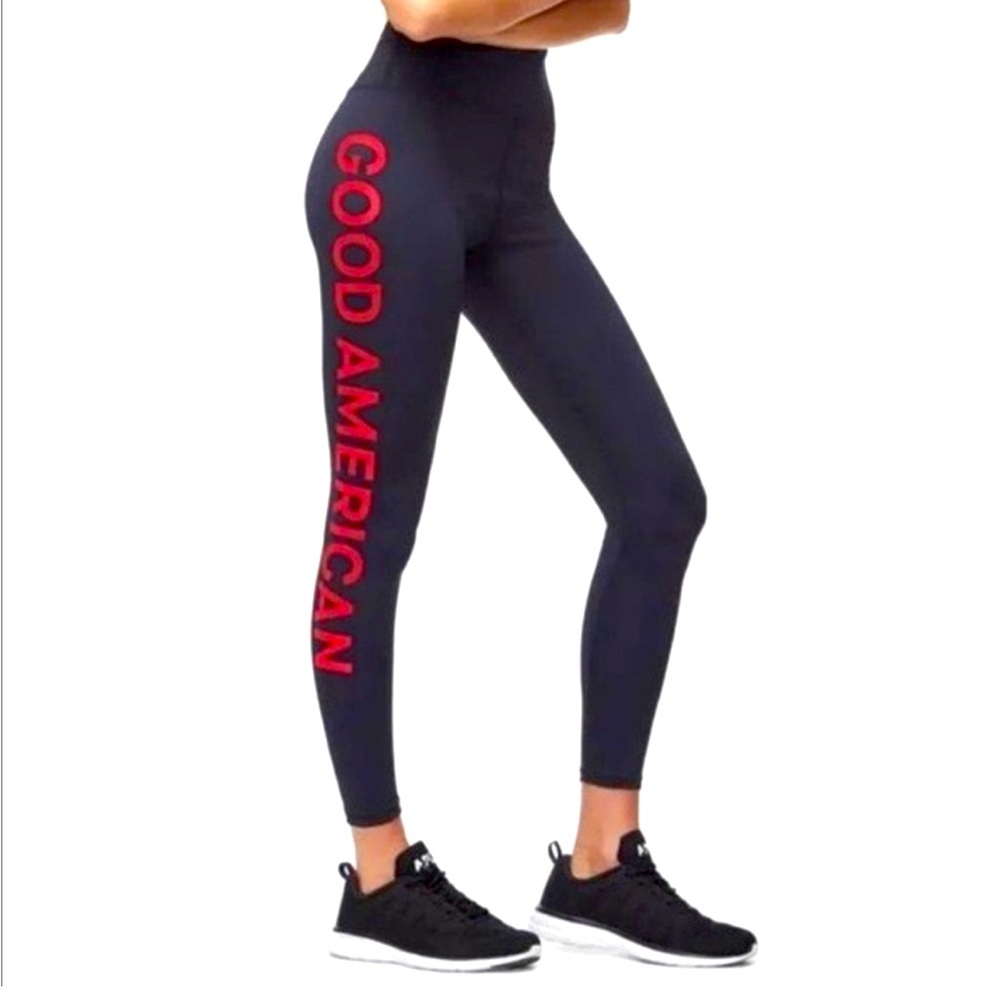Good American Red Logo Leggings Size 1/Small